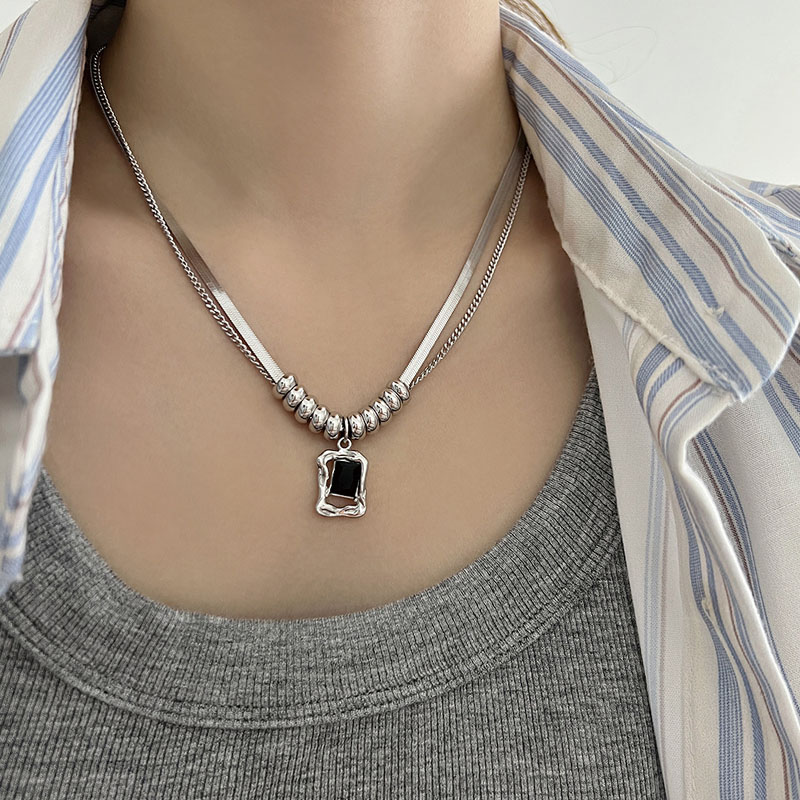 Xcm Chain - Layered Stainless Steel Chains Choker Necklace