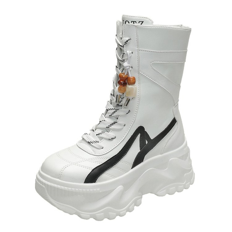 New Women 8CM Chunky Mid-Calf  - Motorcycle Chain review and price