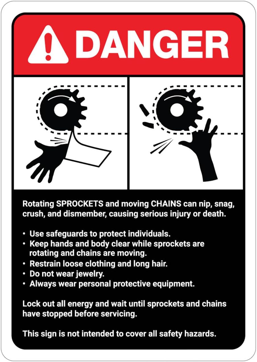 Danger: Sprocket/Chain Warning - Ansi Chain review and price