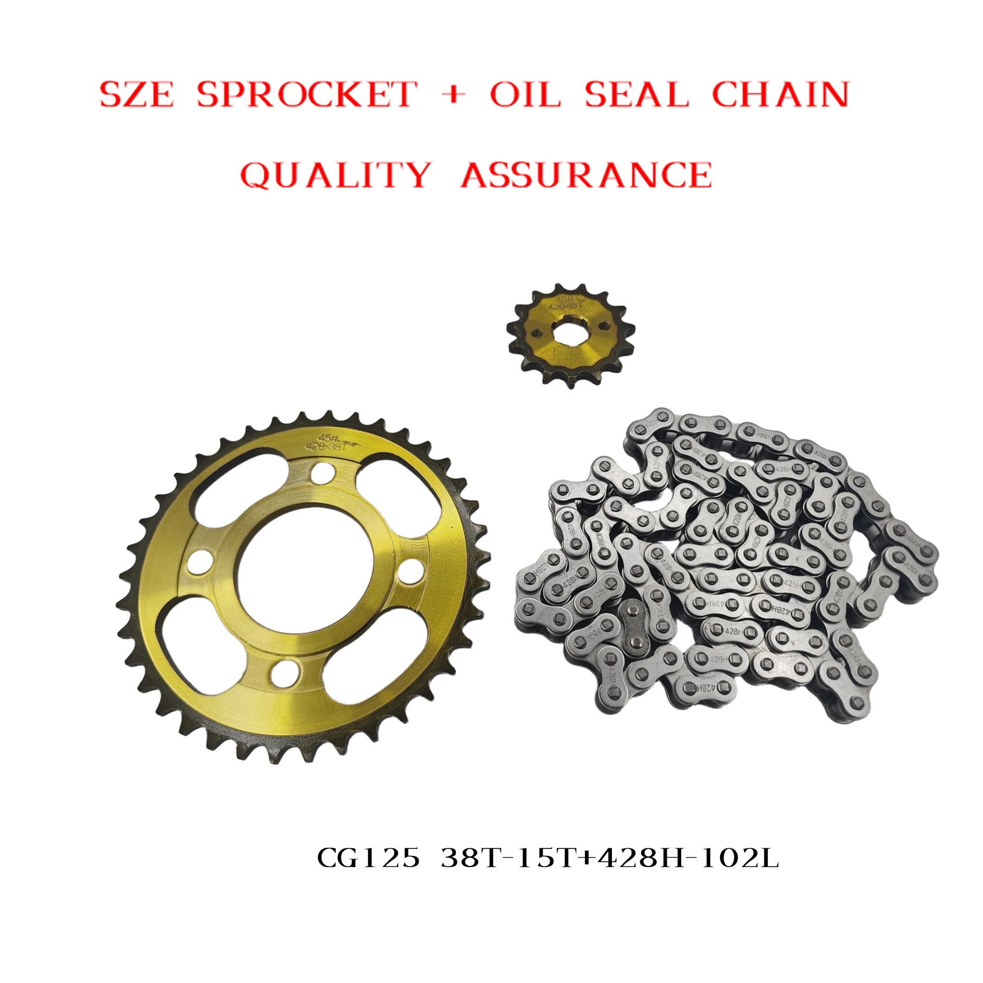 CG125 38T+15T 428H-102L Silent - 428 Chain review and price